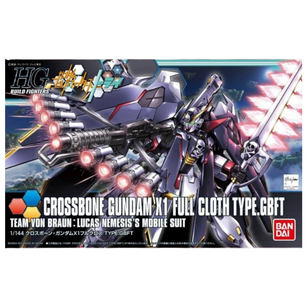 Bandai HG 1/144 Crossbone Gundam X-1 Full Cloth Ver. GBF Gunpla model kit from Gundam Build Fighters Try