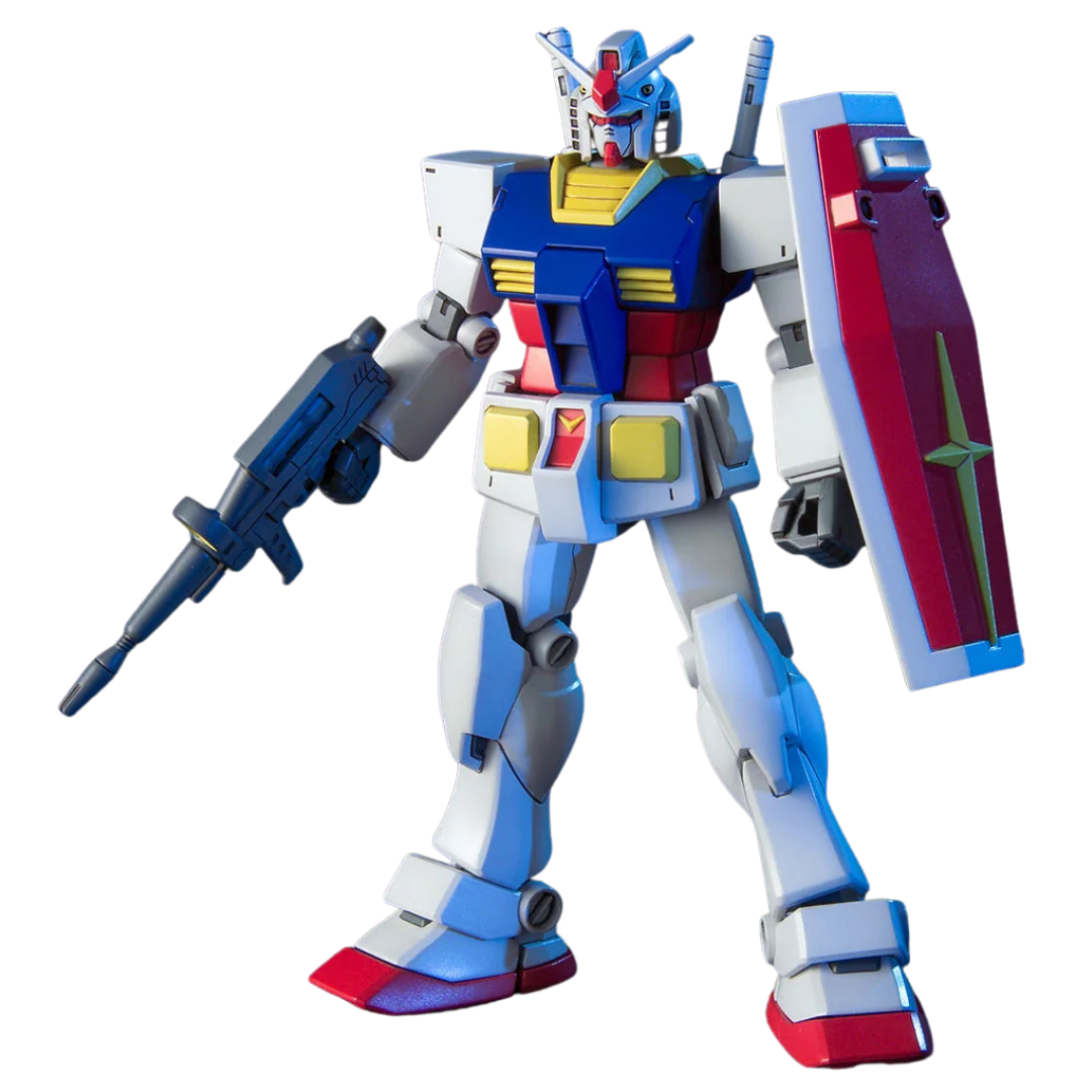 Bandai HGUC 1/144 G-Armor Gunpla model kit featuring RX-78-2 Gundam and G-Fighter from Mobile Suit Gundam