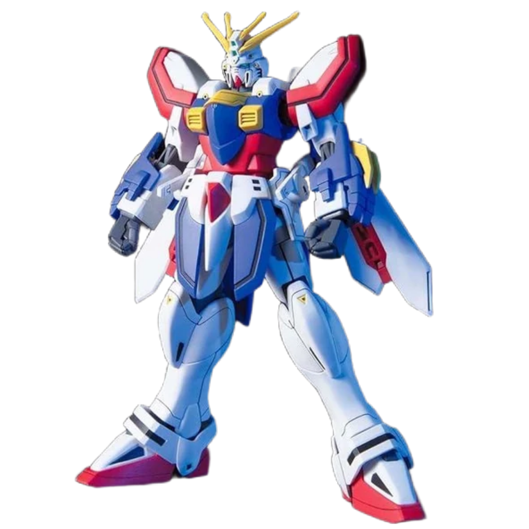 Bandai HG God Gundam 1/144 Gunpla model kit from Mobile Fighter G Gundam featuring Hyper Mode and detachable Core Lander