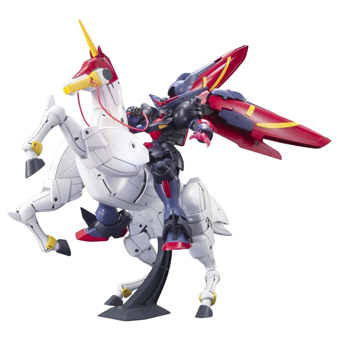 Bandai HG Master Gundam & Fuunsaiki 1/144 G Gundam Gunpla model kit with mechanical horse and effect parts