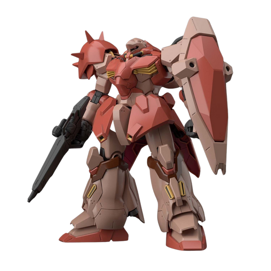 Bandai HG Messer Type F01 model kit from Mobile Suit Gundam Hathaway, featuring detailed parts, vibrant colors, and dynamic poseability.