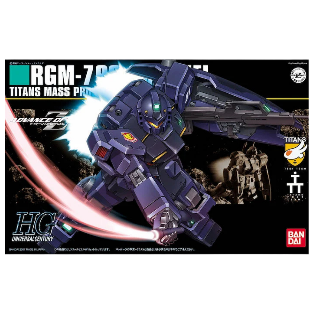 Bandai HGUC 1/144 RGM-79Q GM Quel Gunpla model kit from Gundam 0083 Stardust Memory and Advance of Zeta