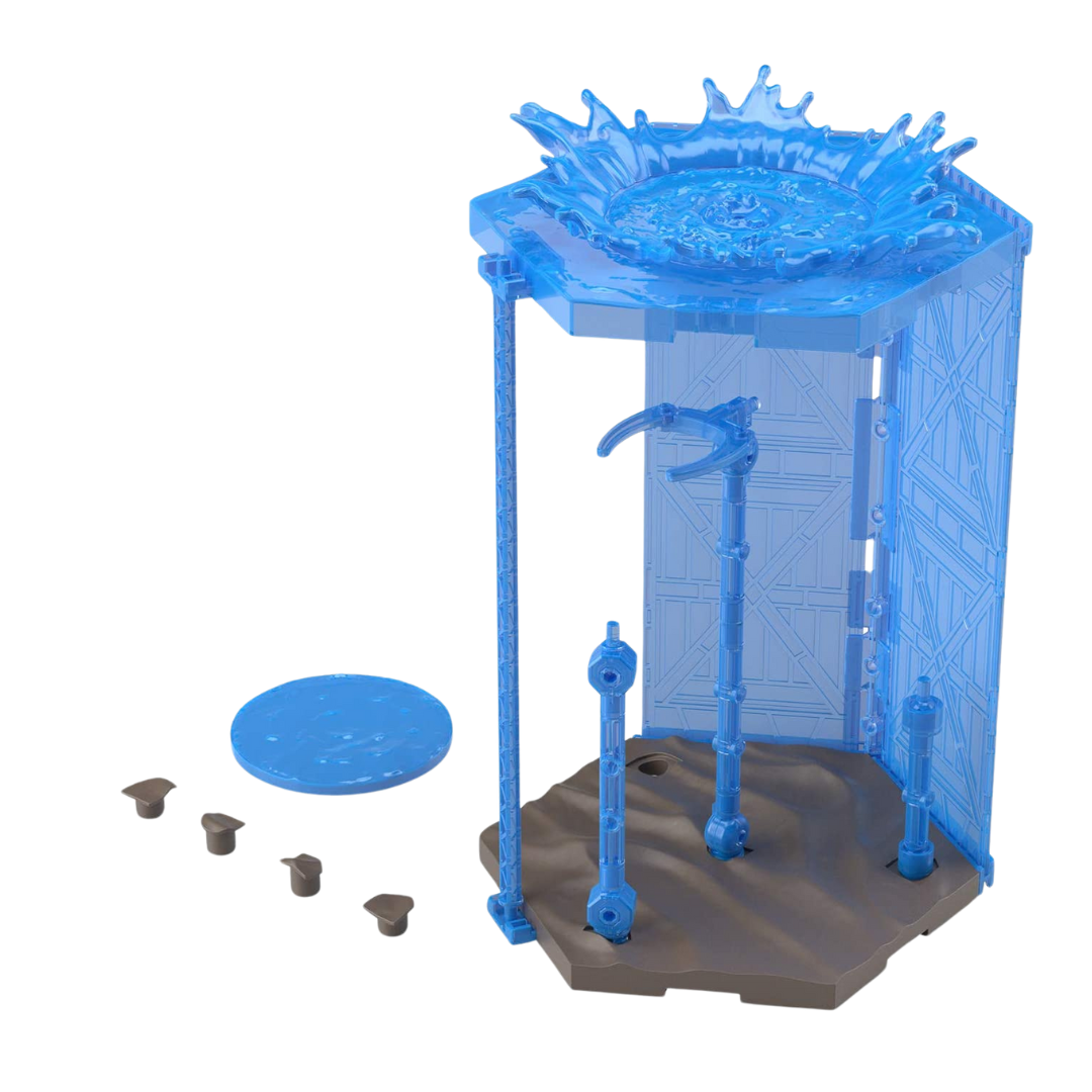 30 Minute Missions Customize Scene Base #05 (Water Field Ver.), featuring a detailed water-themed battlefield with dynamic water effects for model displays.