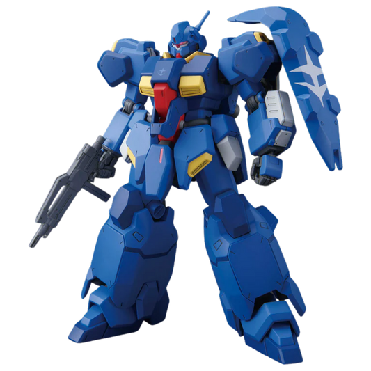 Bandai HG Gustav Karl Type-00 1/144 Gundam Hathaway model kit with rifle and shield image