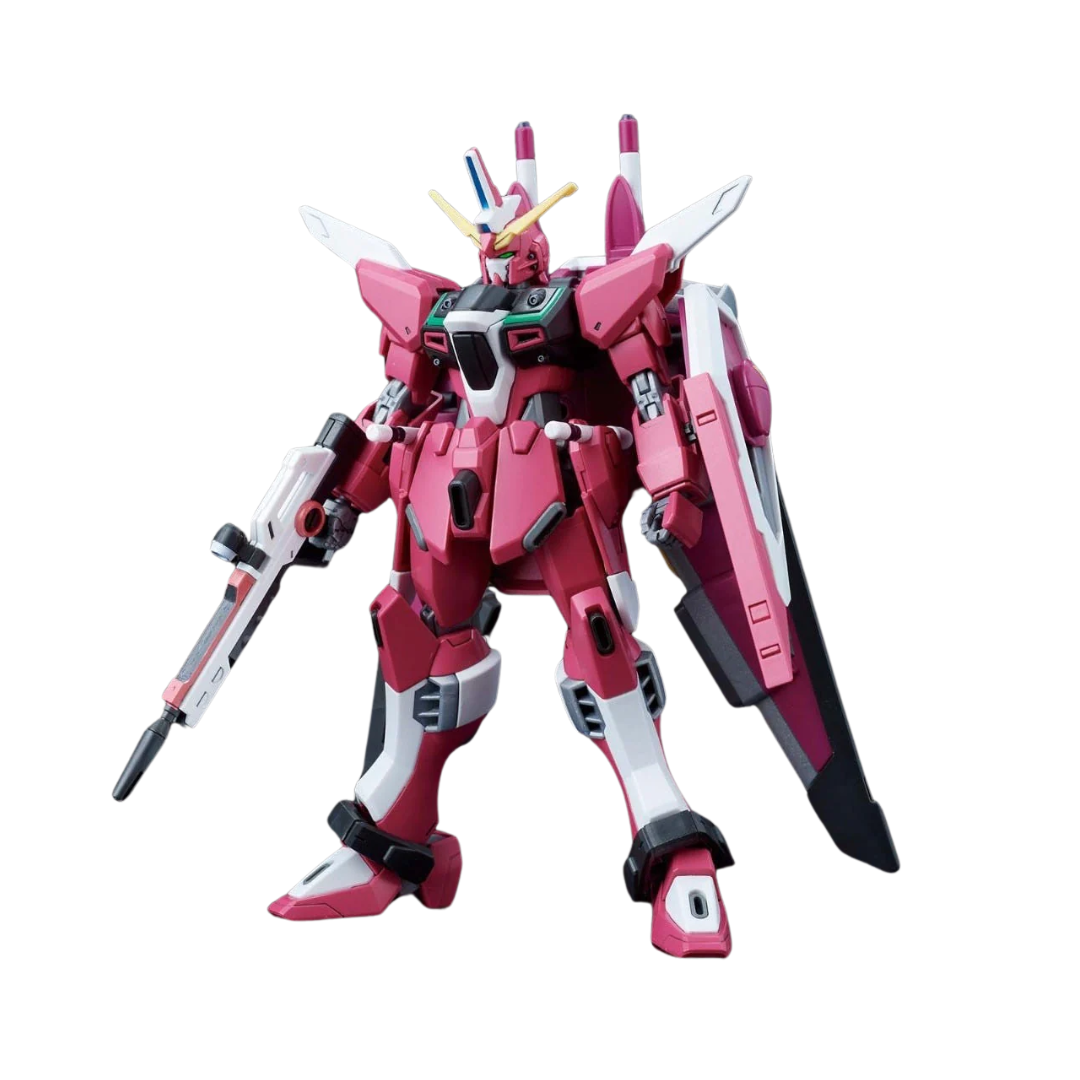 Bandai HG Gundam Infinite Justice model kit from Gundam SEED DESTINY, showcasing its detailed design.