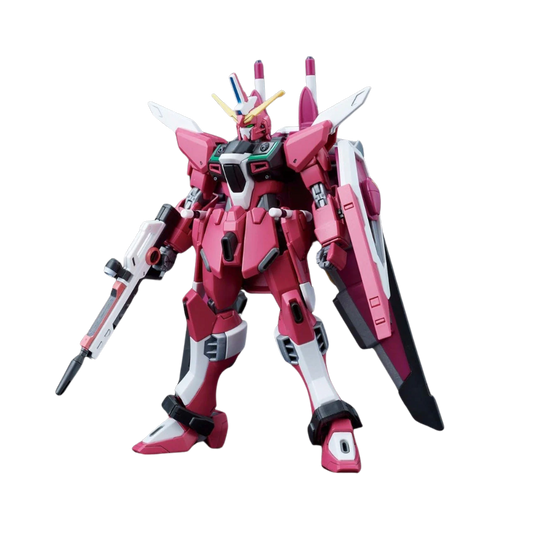 Bandai HG Gundam Infinite Justice model kit from Gundam SEED DESTINY, showcasing its detailed design.