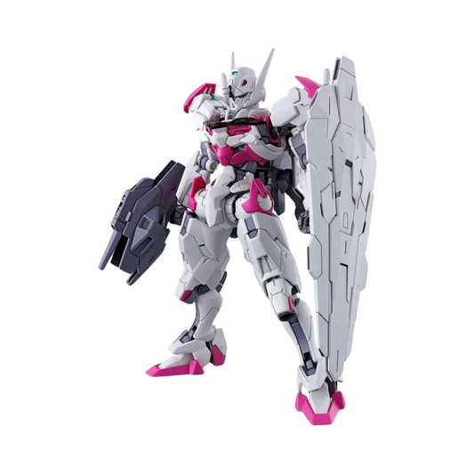 HG Gundam Lfrith model kit from The Witch from Mercury, high-grade Bandai Gundam plastic model, articulated Gunpla figure for collectors and fans.