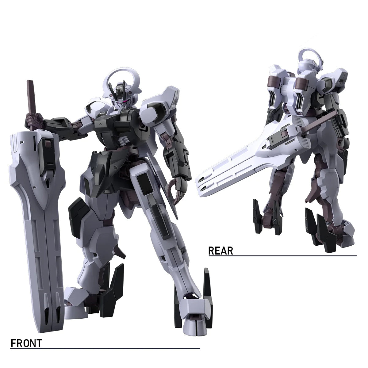 Bandai_-_HG_-_Gundam_Schwarzette_front_rear