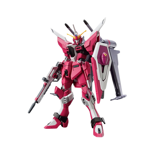 Bandai HG Gundam Infinite Justice model kit from Gundam SEED DESTINY, showcasing its detailed design.