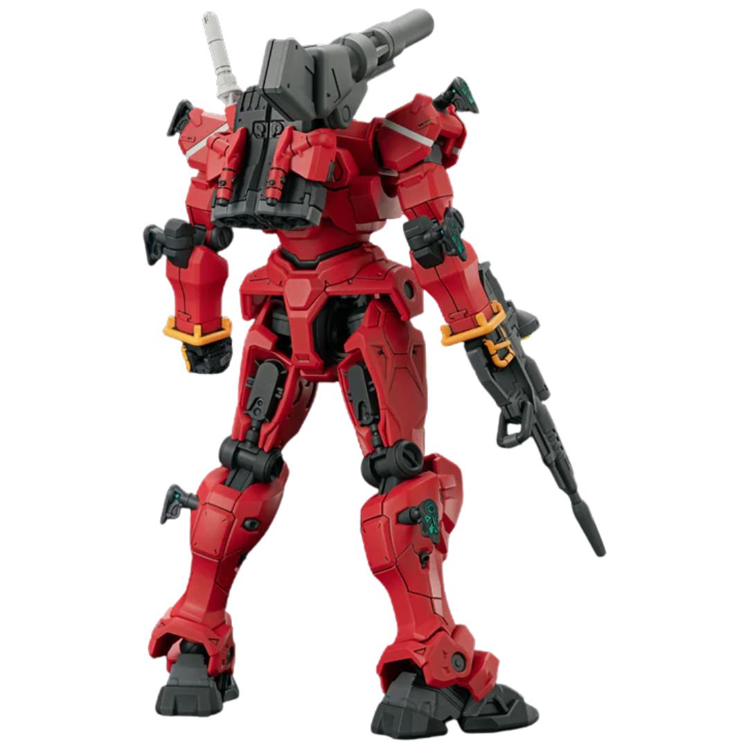 Bandai HG 1/144 Light-Type Guncannon rear view from Mobile Suit Gundam GQuuuuuuX showing armor and backpack details
