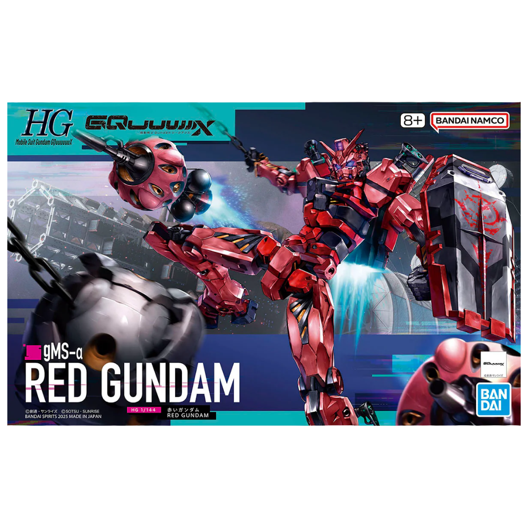 Bandai - HG - Red Gundam "Mobile Suit Gundam GQuuuuuuX" Box Art Design