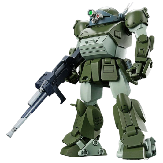 Bandai HG Scopedog ATM-09-ST model kit assembled and posed with rifle 