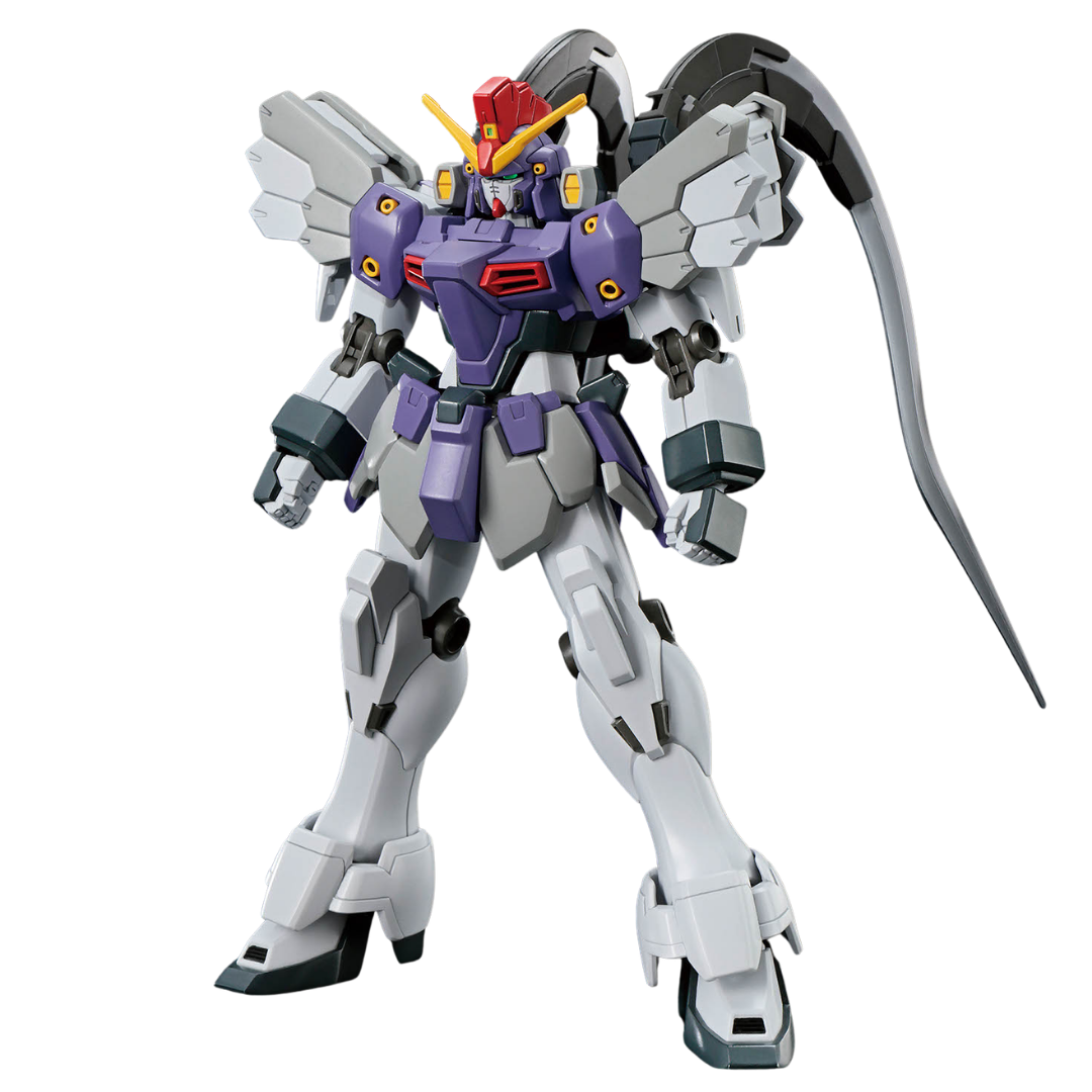 Bandai - HG - XXXG-01SR2 Gundam Sandrock Custom EW fully assembled with its weapons stowed in its backpack