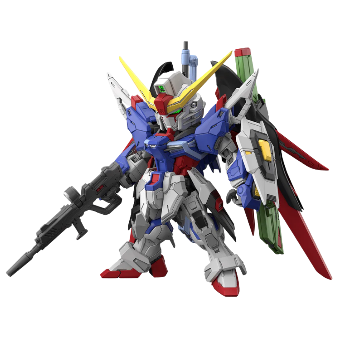 Bandai MGSD Destiny Gundam model kit with Wings of Light and beam effect parts image