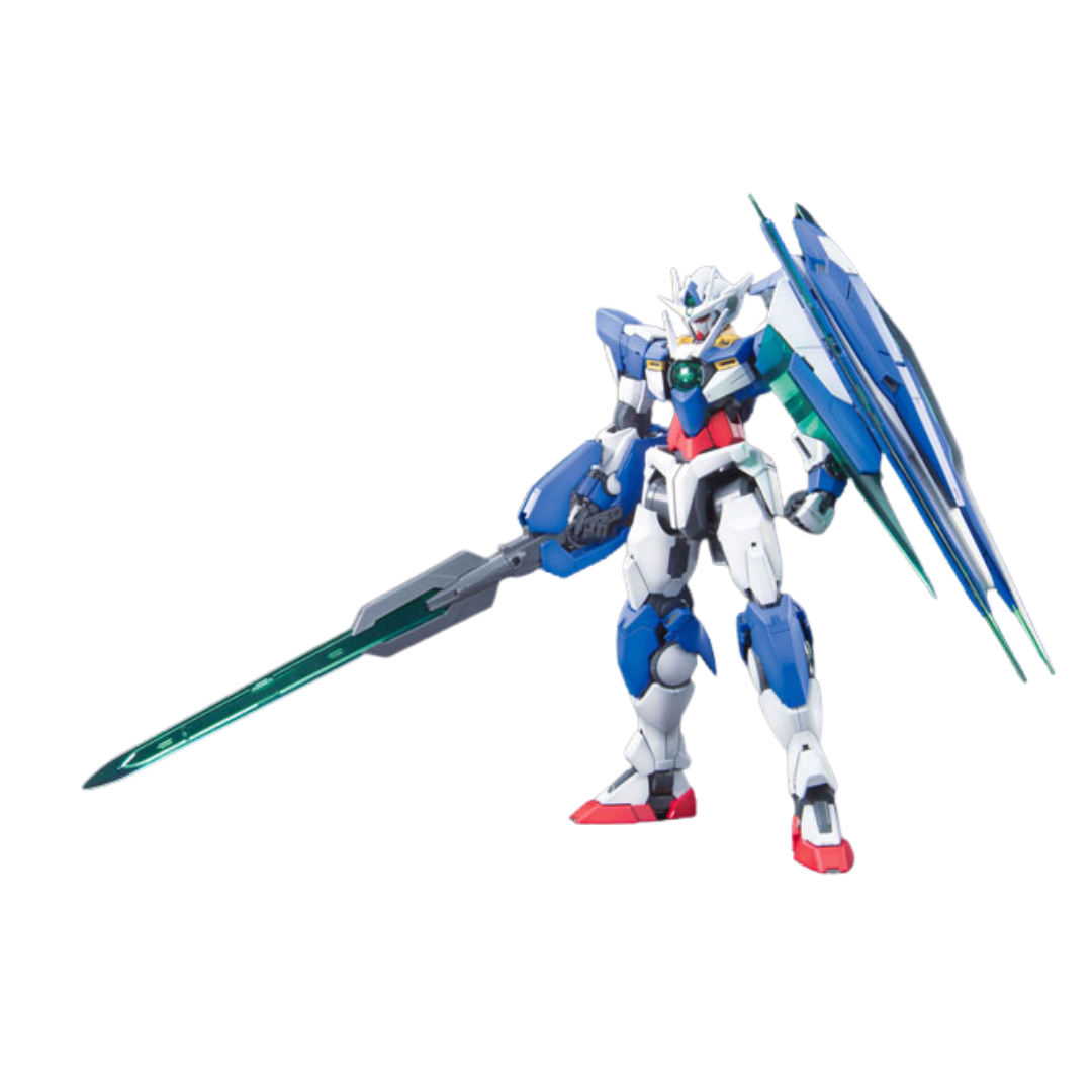 Bandai MG Gundam 00 Qan[t] Master Grade 1/100 scale model kit with GN Sword V and GN Shield