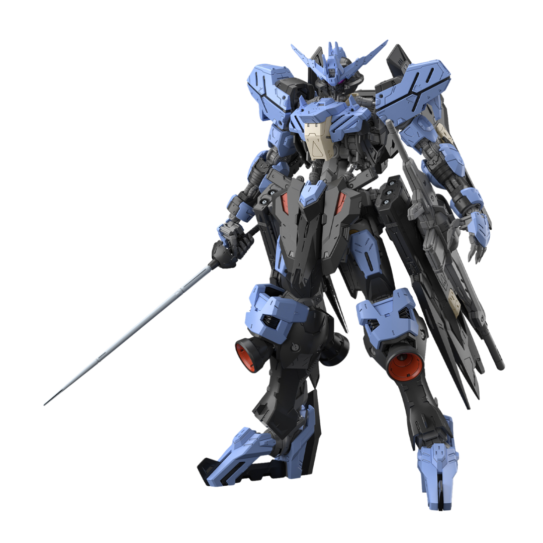 Bandai MG Gundam Vidar model kit, 1/100 scale Gunpla from Iron-Blooded Orphans with detailed inner frame and iconic weaponry for advanced builders.