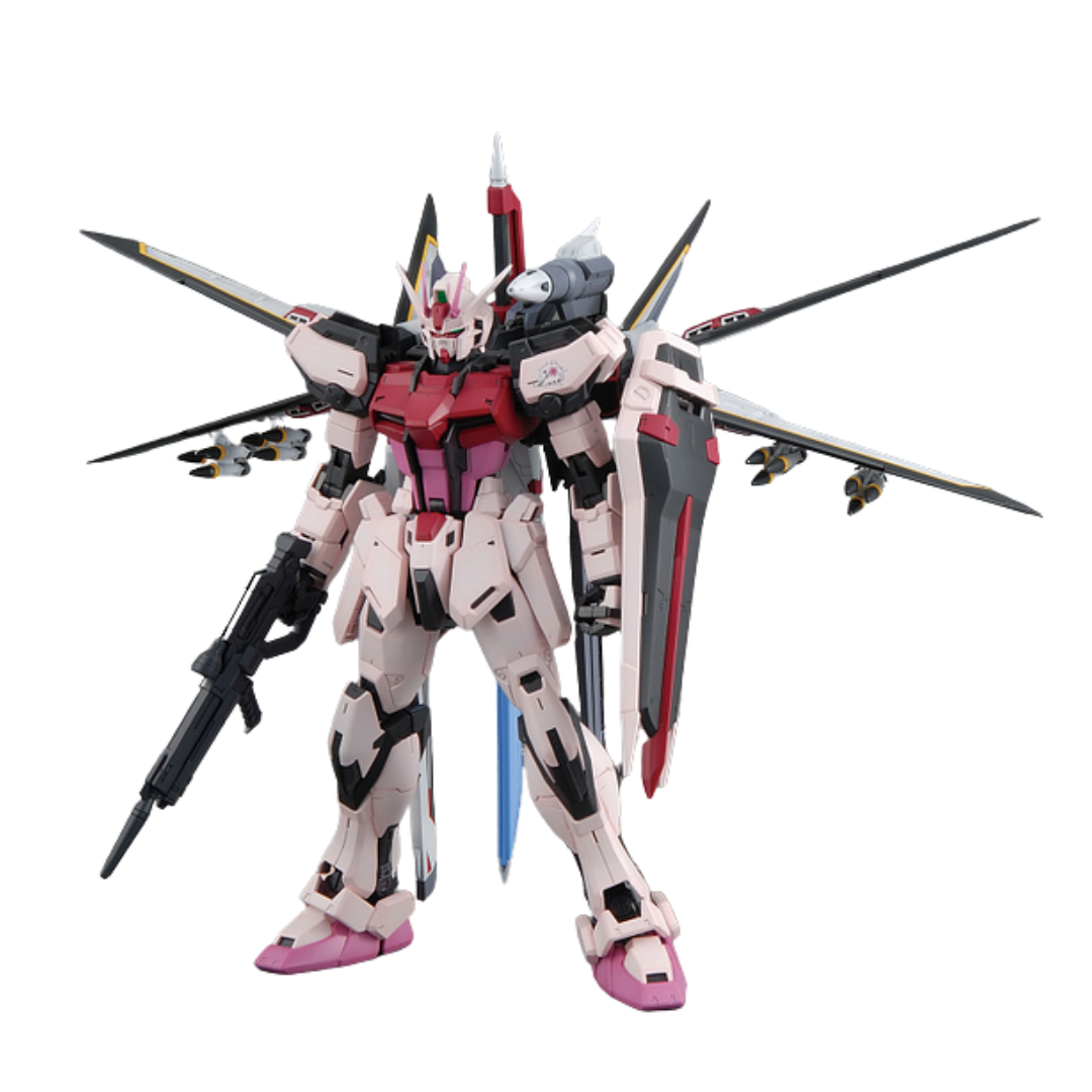 Bandai MG Strike Rouge Ootori Unit Ver. RM Gundam SEED 1/100 scale model kit with backpack and weapons