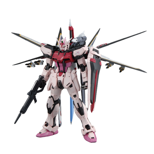 Bandai MG Strike Rouge Ootori Unit Ver. RM Gundam SEED 1/100 scale model kit with backpack and weapons
