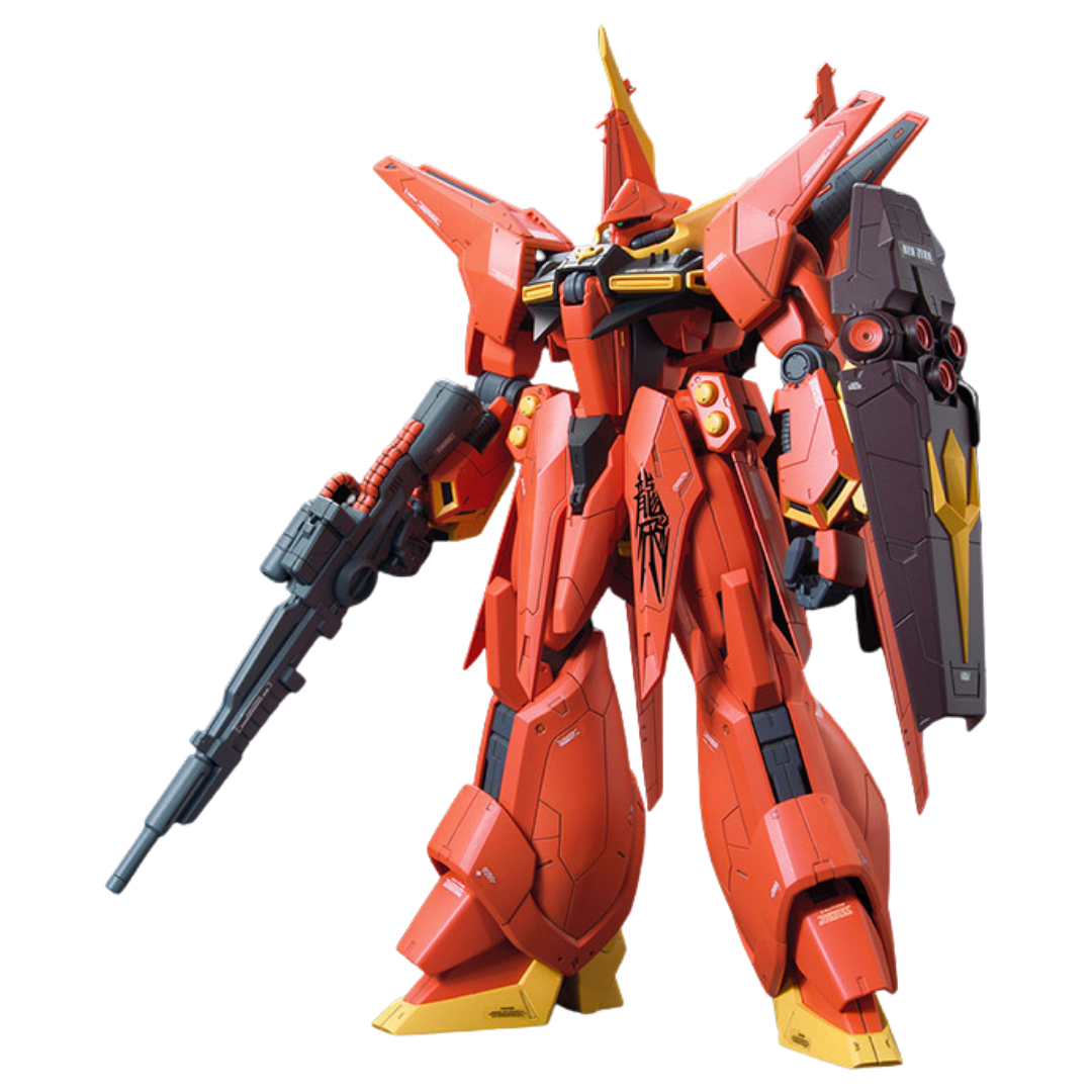 Bandai RE/100 AMX-107 Bawoo 1/100 Gundam ZZ model kit with rifle and shield