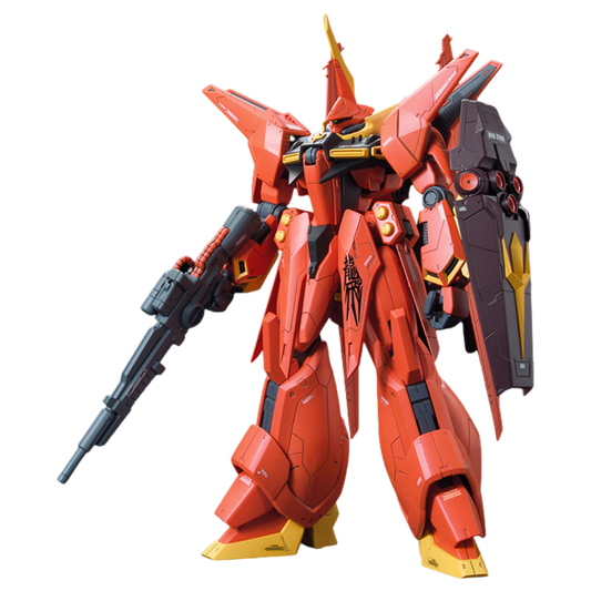 Bandai RE/100 AMX-107 Bawoo 1/100 Gundam ZZ model kit with rifle and shield