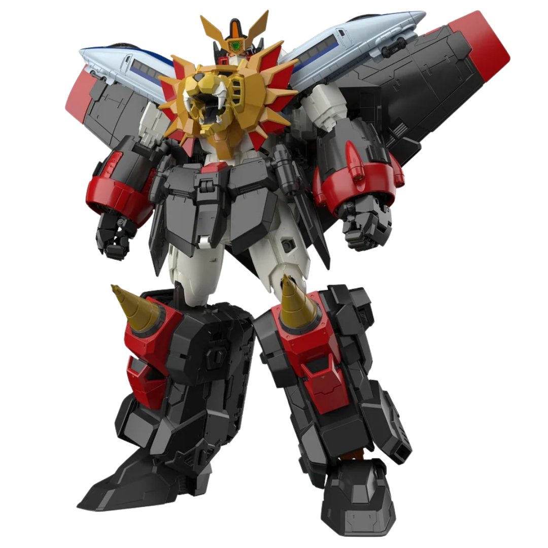 Bandai RG Gaogaigar model kit combining Galeon and Gao machines into super robot figure