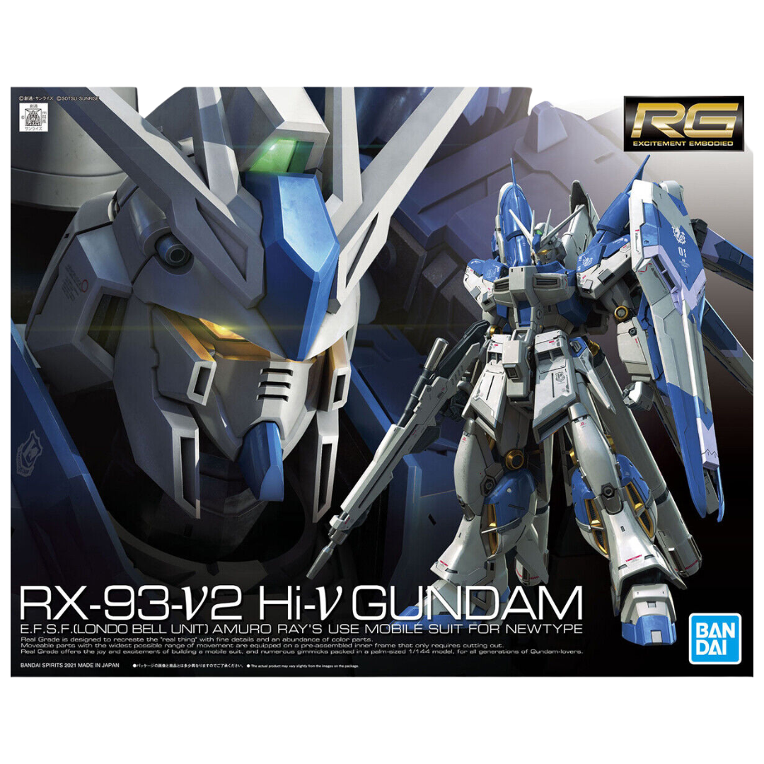 Bandai - RG - RX-93-V2 Hi-v Gundam – Top Shelf Collection Bandai - RG - RX-93-V2 Hi-v Gundam – Top Shelf Collection