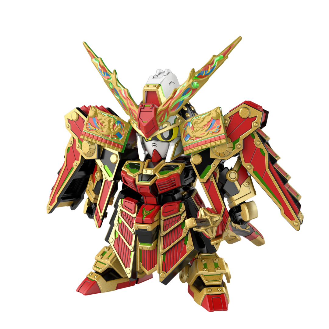 SDW Heroes Musha Gundam The 78th model kit, featuring samurai-style armor, dynamic articulation, and detailed weaponry in SD format for striking battle displays.