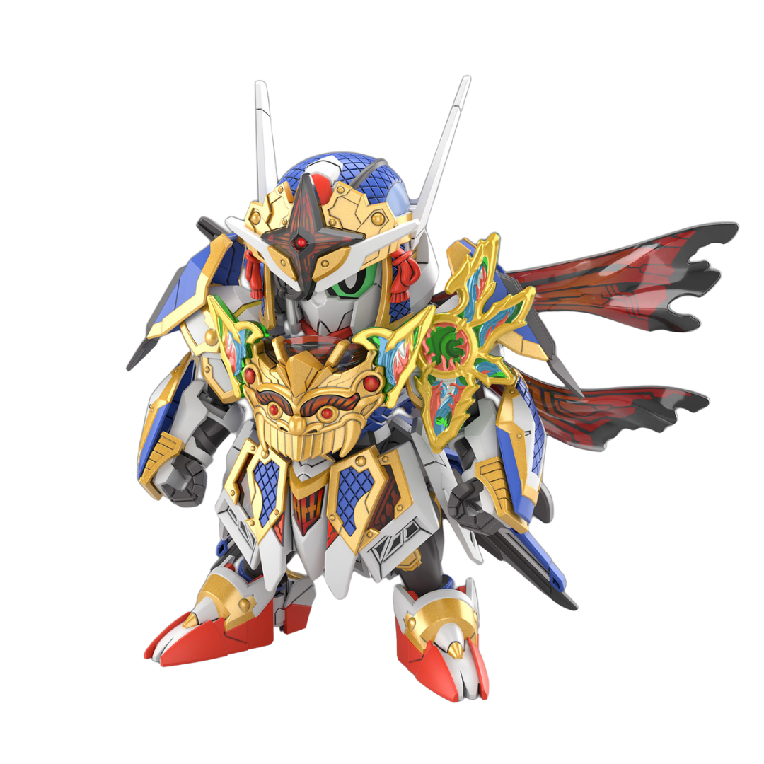 SDW Heroes Onmitsu Gundam Aerial model kit, featuring ninja-inspired armor, dynamic articulation, and detailed weaponry in an SD format for action-packed displays.