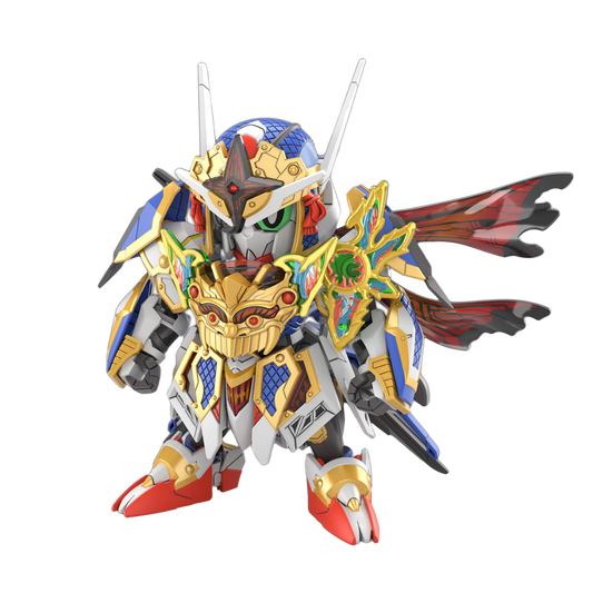SDW Heroes Onmitsu Gundam Aerial model kit, featuring ninja-inspired armor, dynamic articulation, and detailed weaponry in an SD format for action-packed displays.