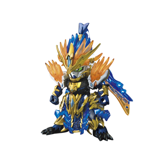 Bandai SD Sun Ce Gundam Astray model kit from SD Sangoku Soketsuden, featuring dynamic articulation, intricate details, and vibrant armor design.