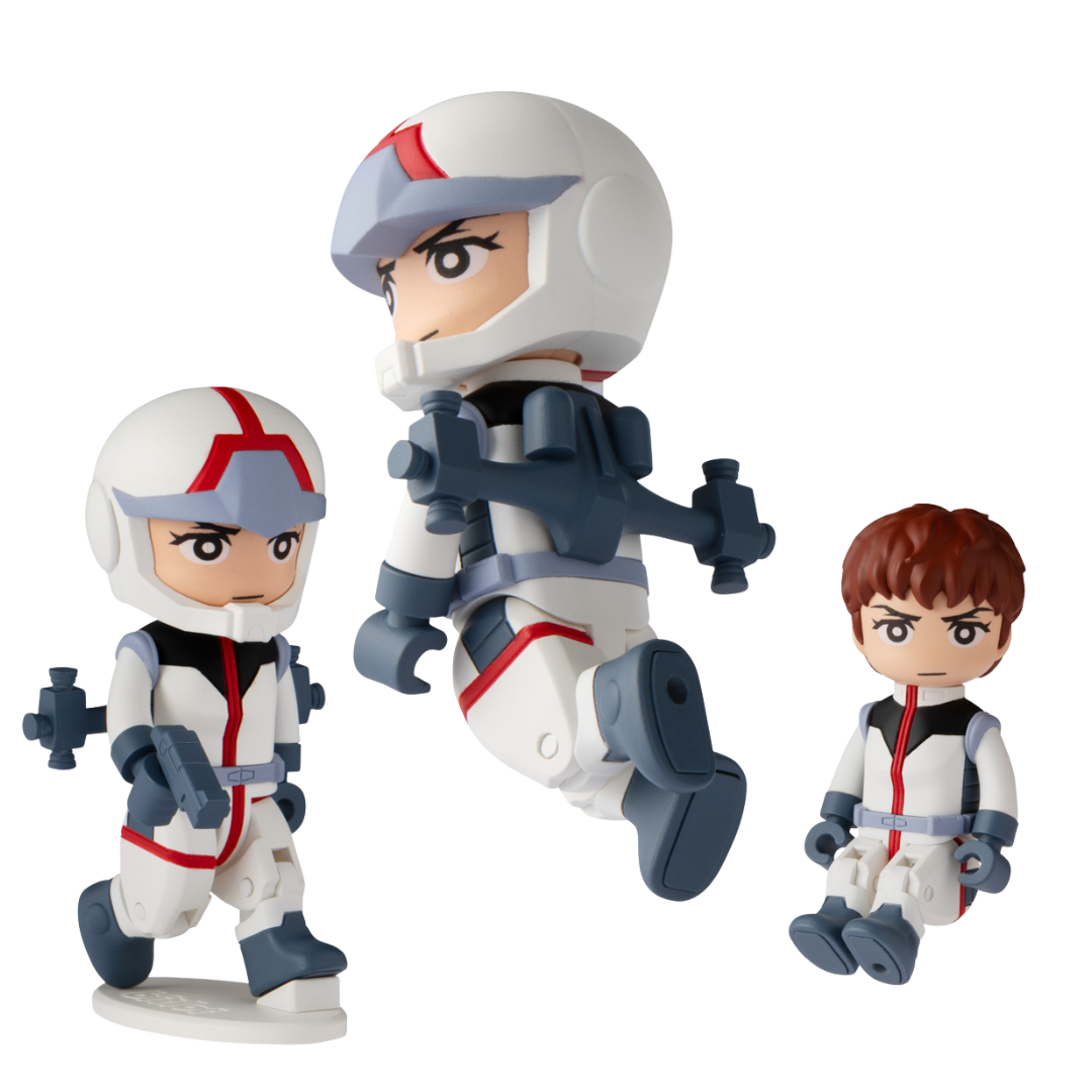 Bandai Shokugan Bit Lot Amuro Ray Gundam mini figure with articulation and interchangeable parts