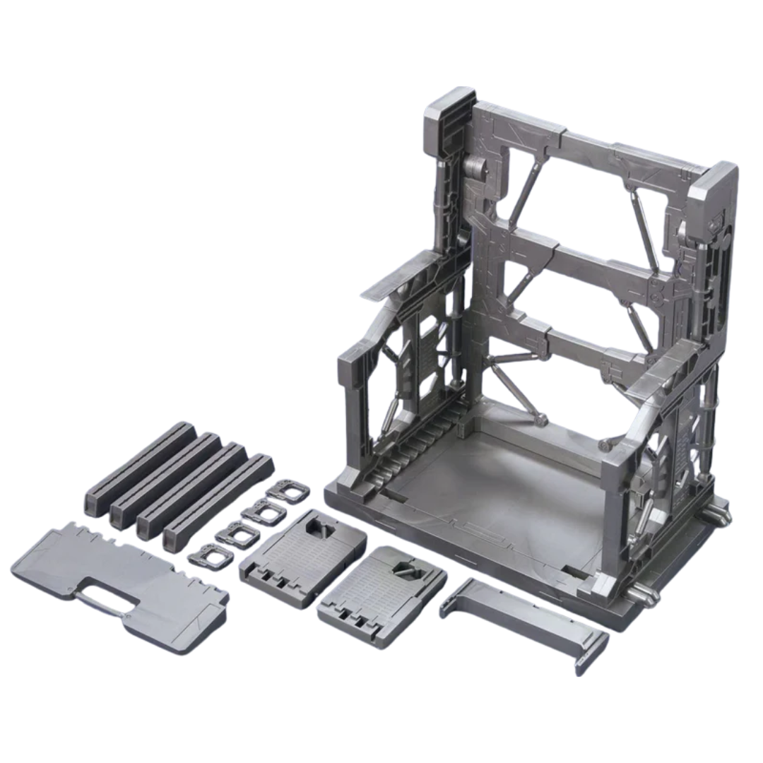 Bandai Builders Parts System Base 001 Gunmetal display base for Gundam model kits