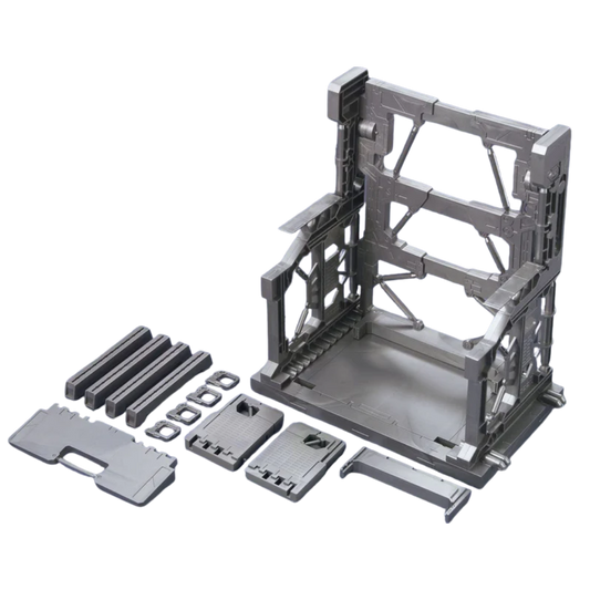Bandai Builders Parts System Base 001 Gunmetal display base for Gundam model kits