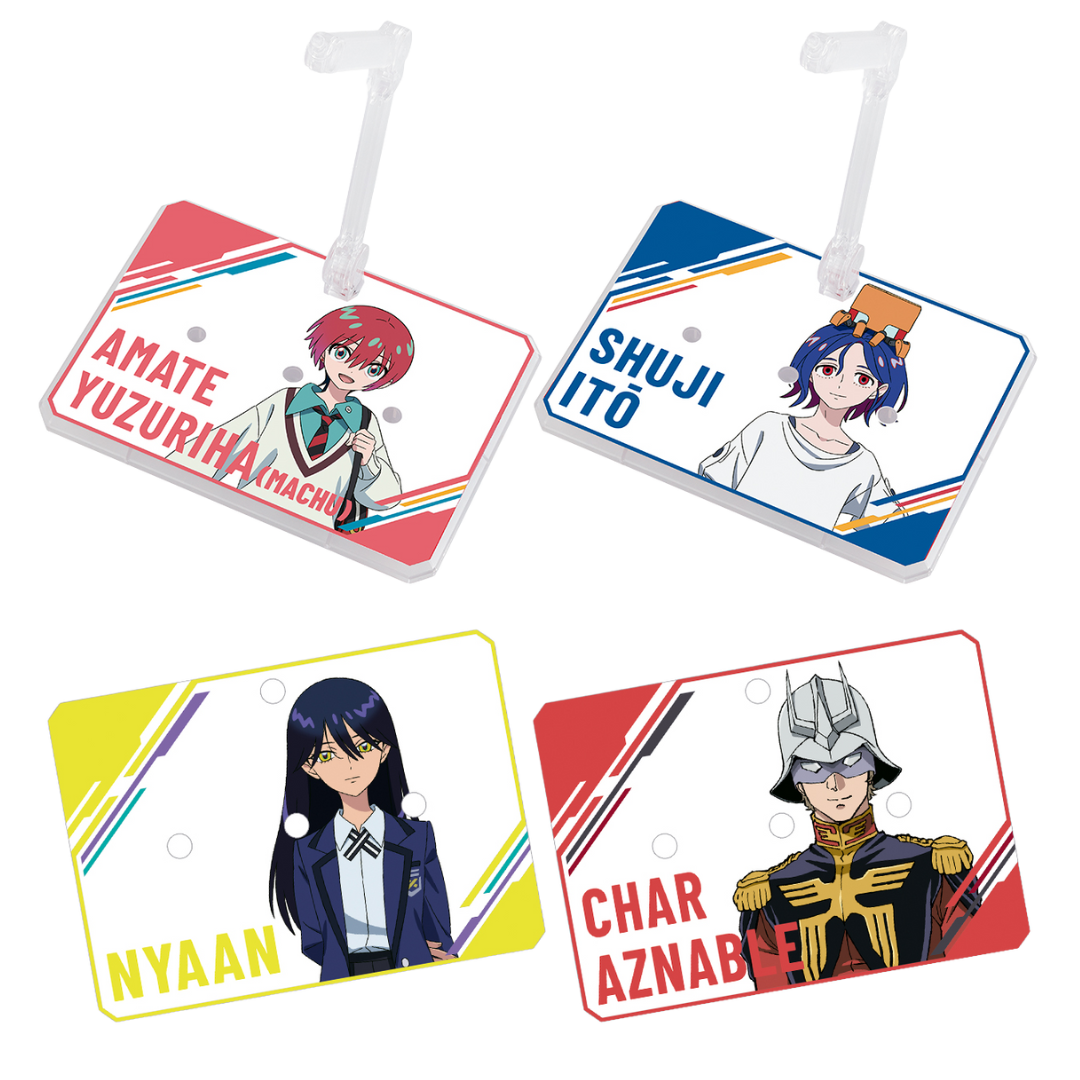 Action Bases featuring Nyann, Amate Yuzuriha, Shuji Ito and Char Aznable. 