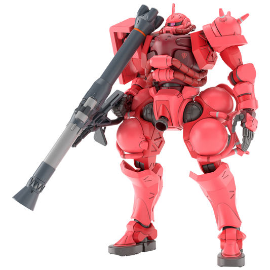 Bandai HG Char’s Zaku (GQ) model kit from Mobile Suit Gundam GQuuuuuuX built figure