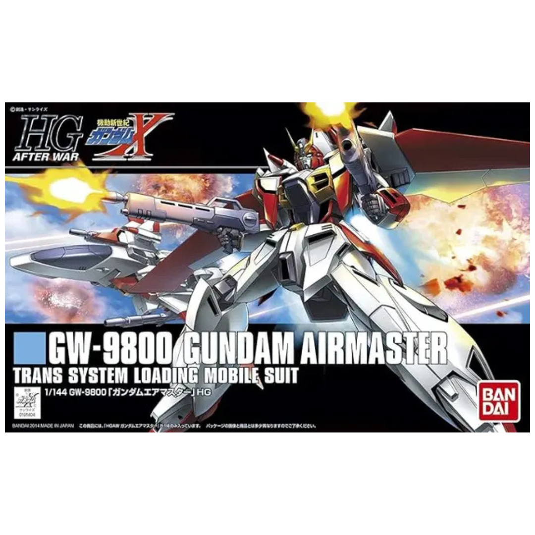 Bandai HG 1/144 GW-9800 Gundam Airmaster model kit box art, Mobile Suit Gundam X