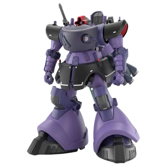 Bandai HG 1/144 Rick Dom built kit, three-quarter pose with rifle, Mobile Suit Gundam