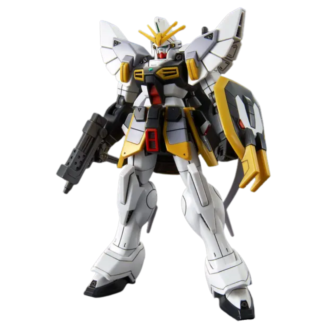 Bandai HG Gundam Sandrock Custom 1/144 model kit from Mobile Suit Gundam Wing with heat shotels and shield