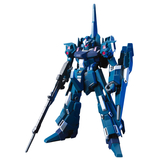 Bandai HGUC 1/144 RGZ-95 ReZEL built kit, three-quarter pose, Gundam UC