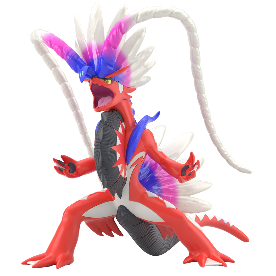 Bandai Pokemon Koraidon model kit assembled and posed