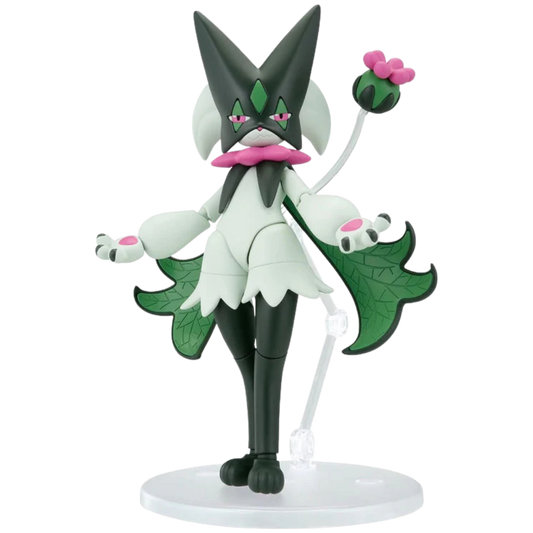 Bandai Pokepla Meowscarada completed model posed on display base