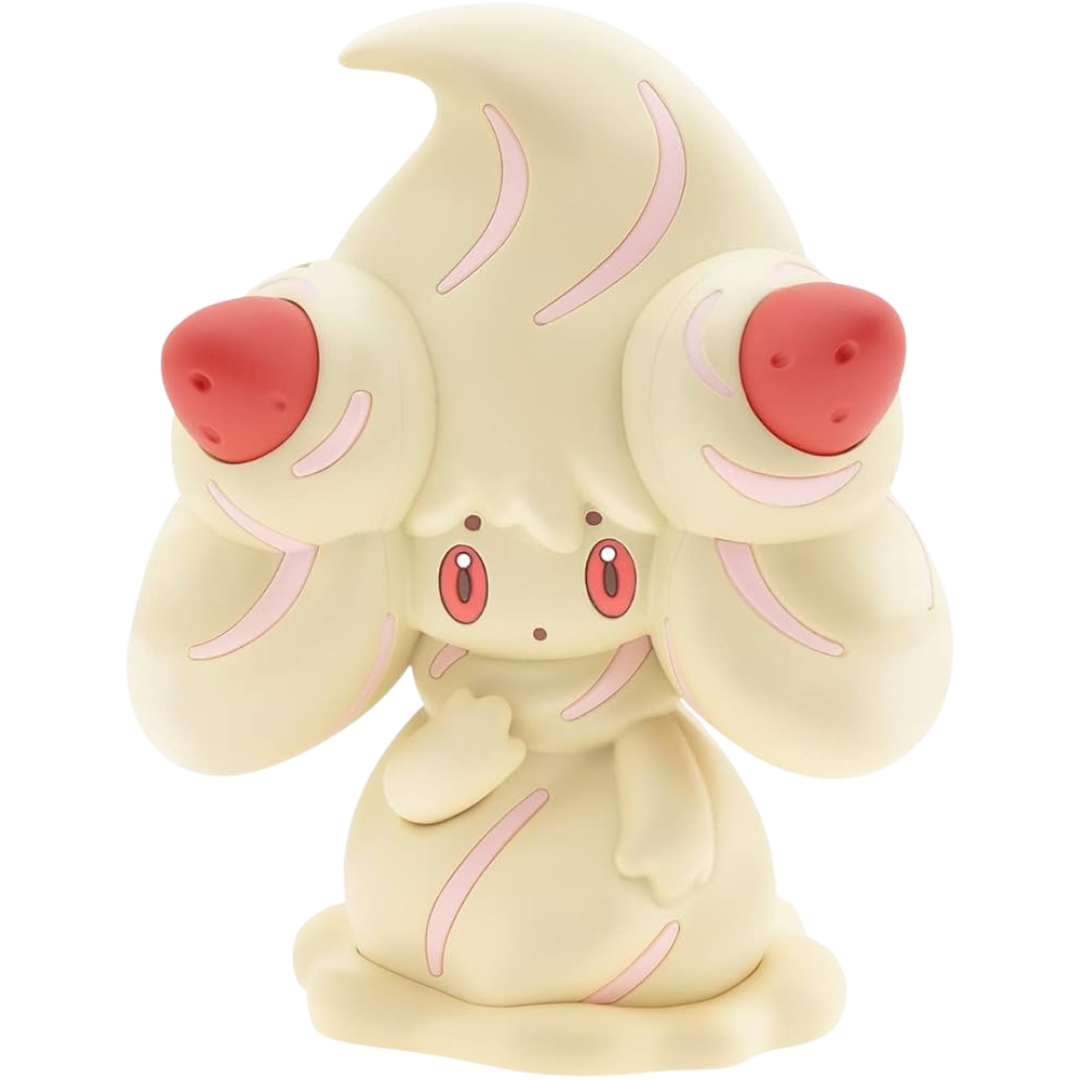 Completed Bandai Quick!! Alcremie model posed for display, close-up of details