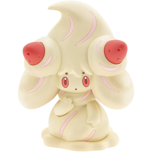 Completed Bandai Quick!! Alcremie model posed for display, close-up of details
