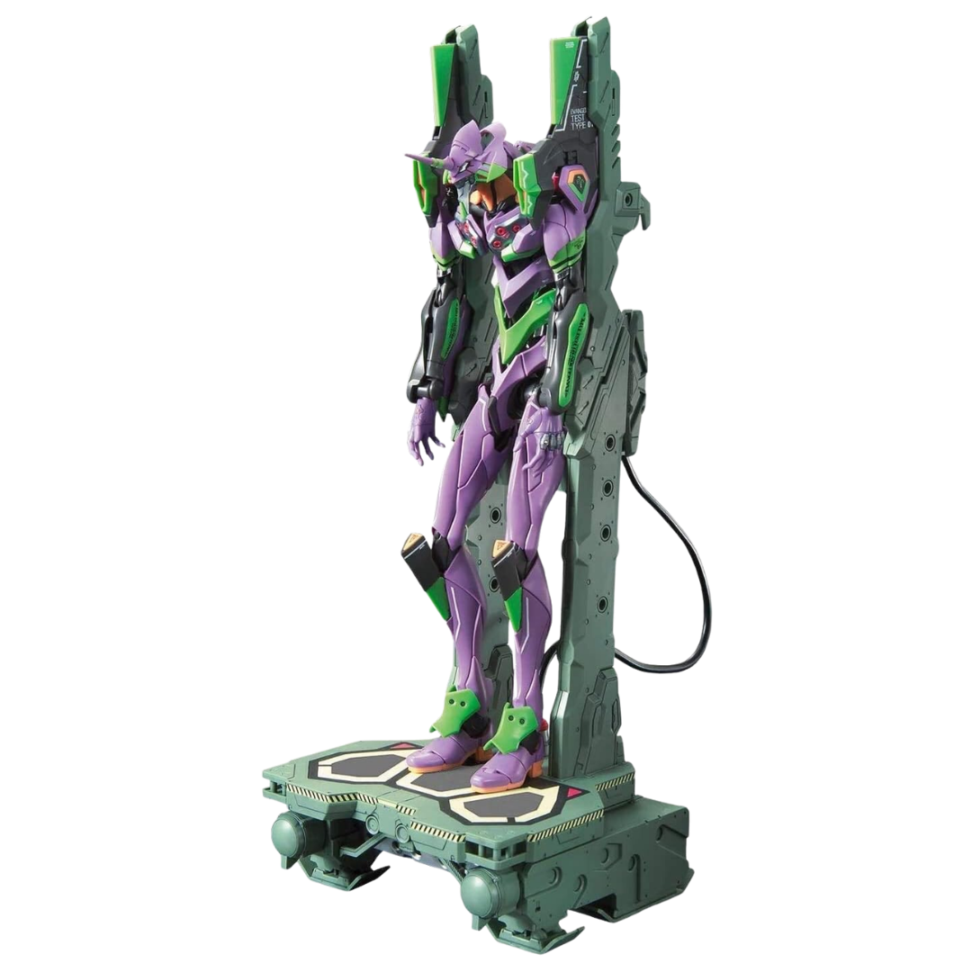 Bandai RG Evangelion Unit-01 DX Transport Platform Set model kit with EVA launch display platform