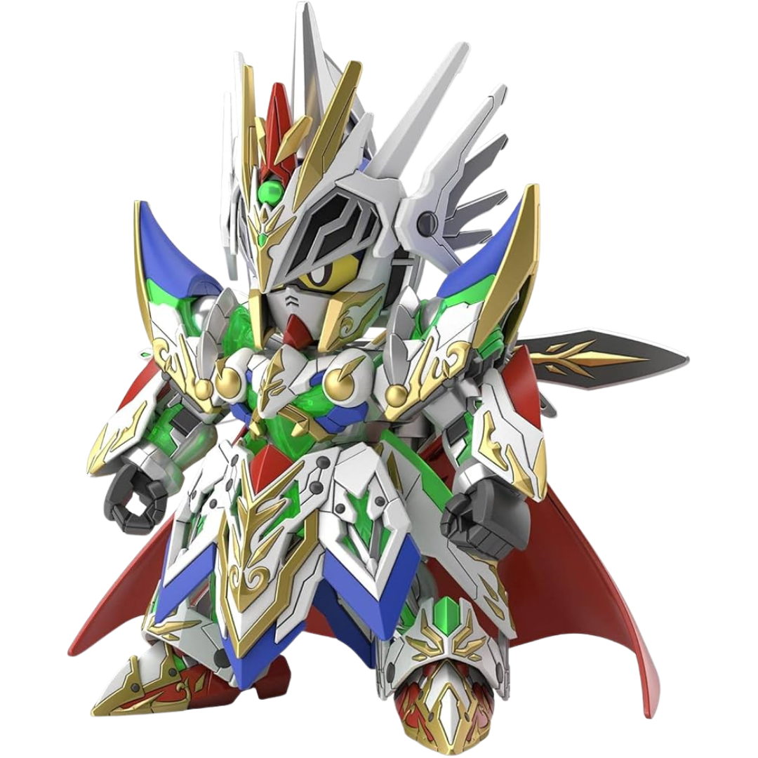 SDW Heroes Knight Strike Gundam model kit with armour and sword displayed