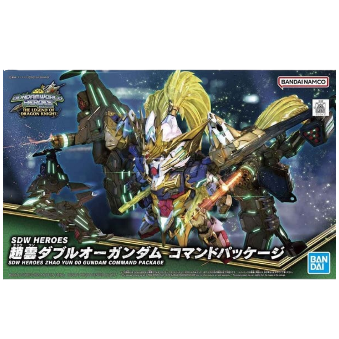 Bandai SDW Heroes Zhao Yun 00 Gundam Command Package model kit box art