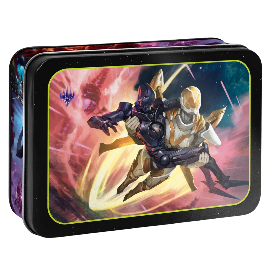 Beadle & Grimm’s MTG Edge of Eternities Token Set with metal counters, tokens, and embossed tin