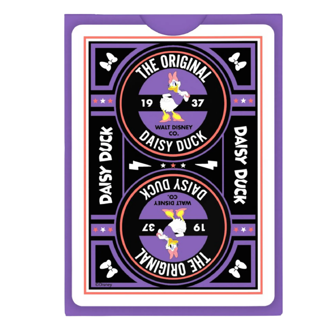 Bicycle Playing Cards with custom Disney Daisy Duck designs, premium deck for collectors, fans, and card game enthusiasts
