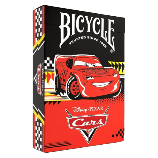 Bicycle Disney Cars playing cards with Lightning McQueen themed tuck case