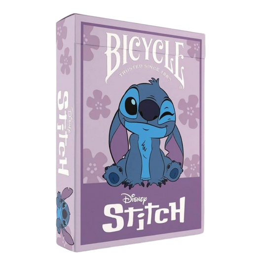 Bicycle Disney Stitch Purple playing cards with custom Stitch artwork and premium tuck case